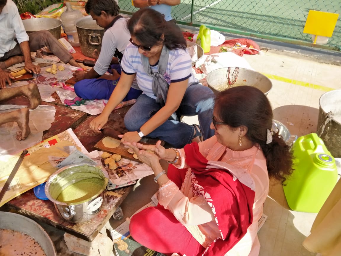 Bhandara organized by The Forest Spa residents.  #bhandara at #TheForestSpa