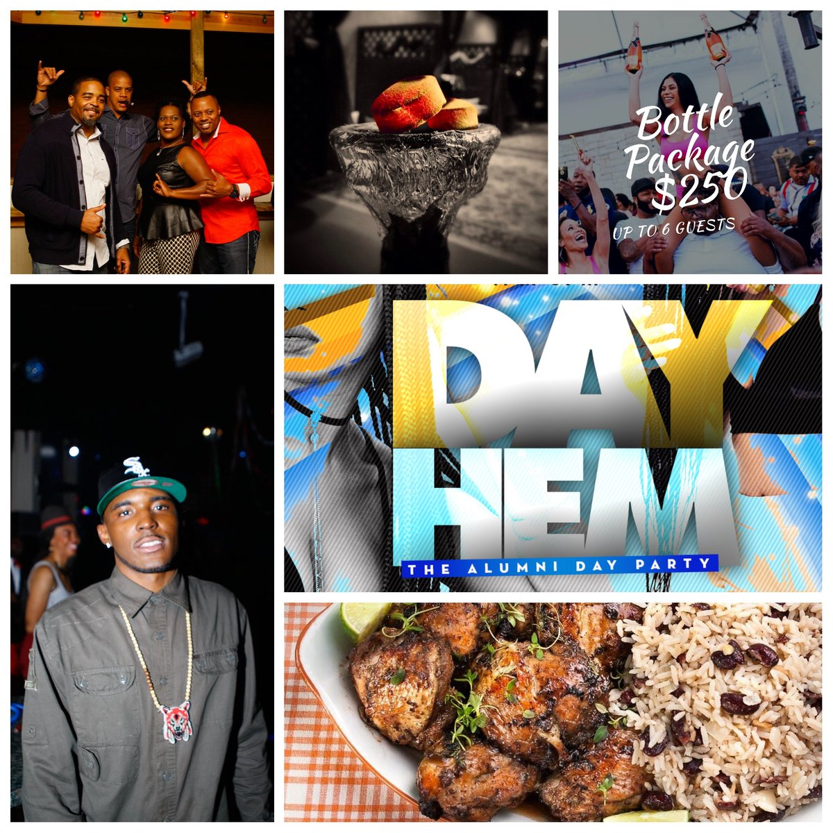 Meen4Short's tweet photo. Man listen... This friDAY #DayHem alumni day party.
- Caribbean food
- Hookah
- Cigar Patio
- VIP Bottle Service
- Vibes
Kicking it tough for #HomEKUming
Sounds curated by @iamDJYK https://t.co/Ic5K5Uf6a8