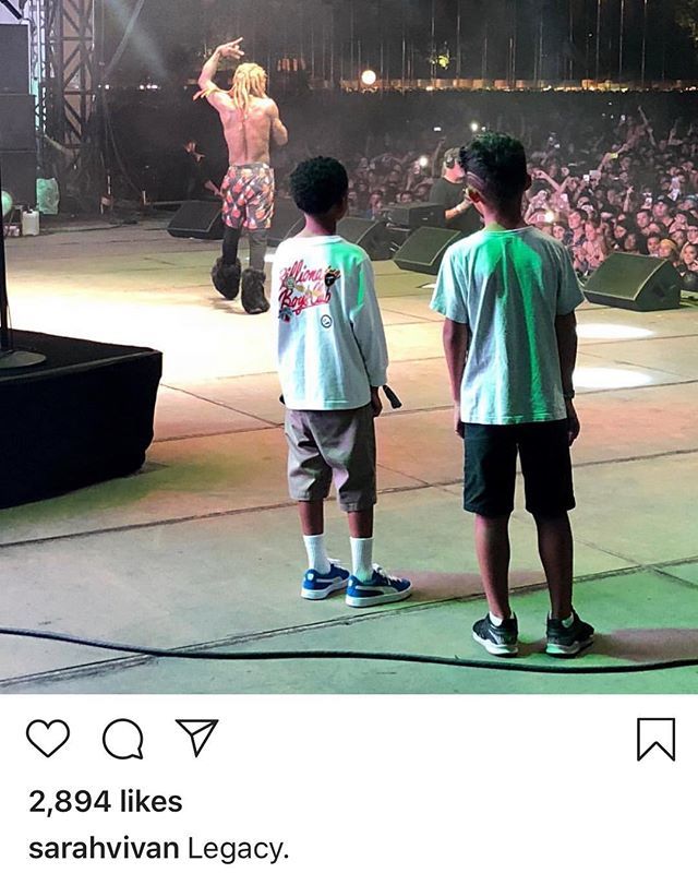 TheYBF's tweet photo. #SarahVivan posted up her and #LaurenLondon’s sons with #LilWayne, #CameronCarter and #DwyaneCarterIII, at his recent show. Those boots tho... https://t.co/YRa43Fjbwk https://t.co/zlbzZy5xzn