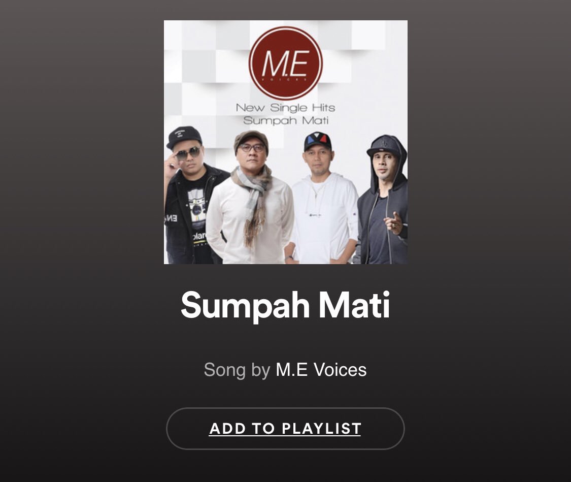 myDidan's tweet photo. Hi Guys , numpang promo yes. Single M.E terbaru setelah 20 tahun โtertidurโ udah bisa didengerin & download disini ya ! semoga suka. Dan boleh juga follow istagram kami @mevoices / twitter @me_vibes ENJOY ๐ #supportmusikindonesia #sumpahmati #MEvoices https://t.co/ptkq3S5kza