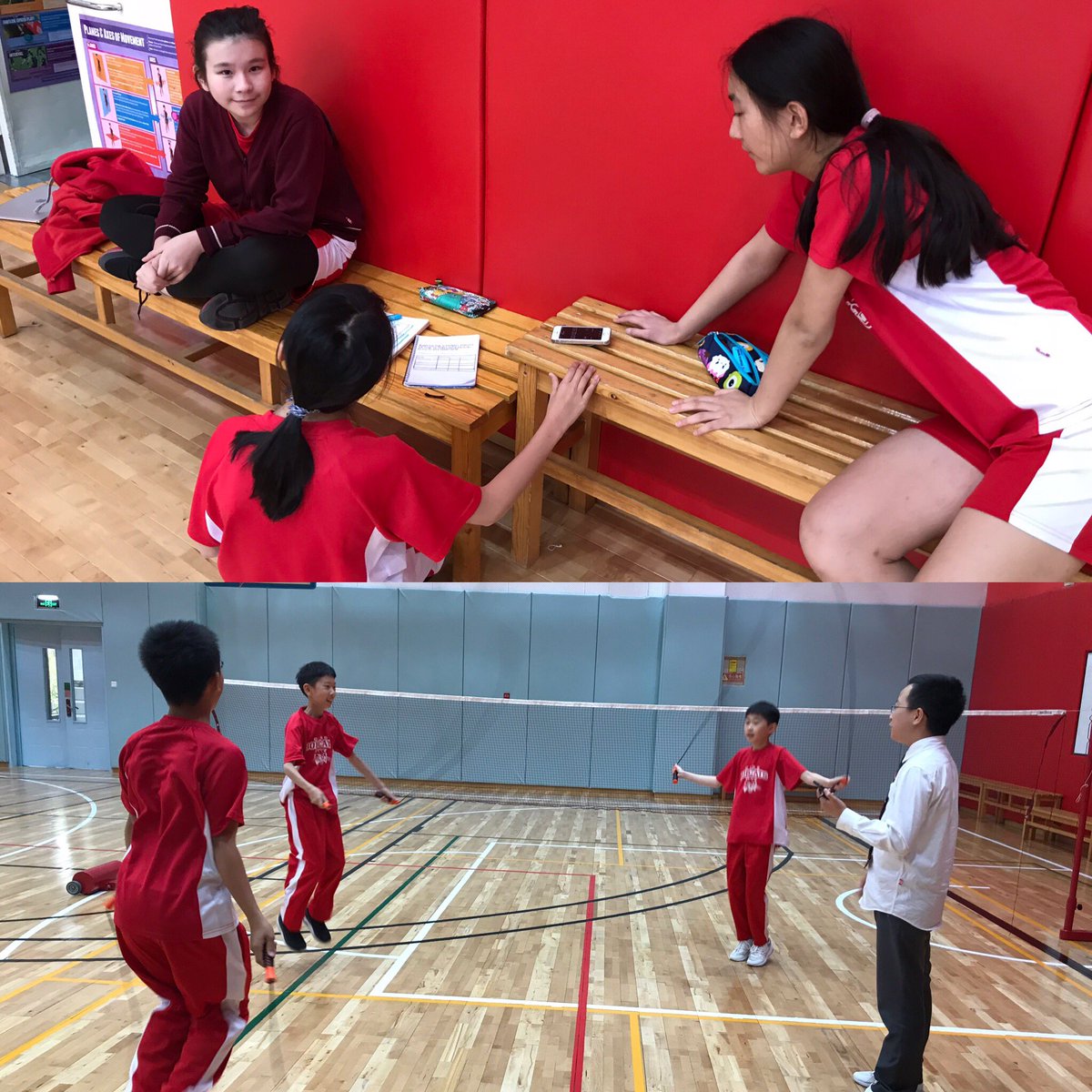 I get to hang out in the gym today while the grade 7 science students are collecting data for the physical activity and heart rate lab reports! #myCISB #studentled #thescientificmethod