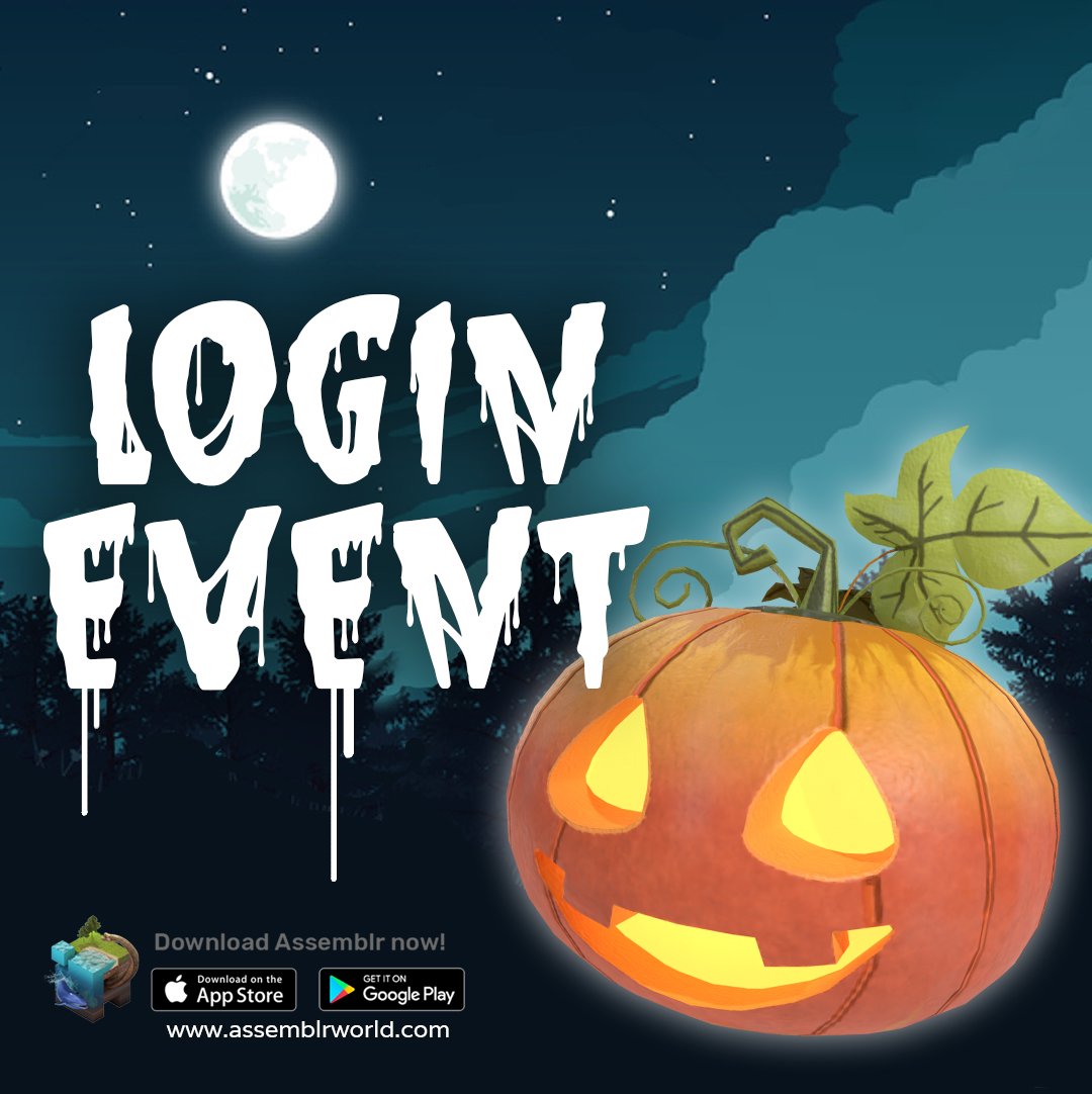 assemblrworld's tweet image. Halloween is around the corner and we would like you to join our [HALLOWEEN LOGIN EVENT], starting on October 18 - October 31 2018! Don&apos;t miss a day! 🎃

#assemblr #assemblrworld #sandboxapp #sandbox #ar #augmentedreality #arapp #arapps #arkit #arcore #appstore #playstore