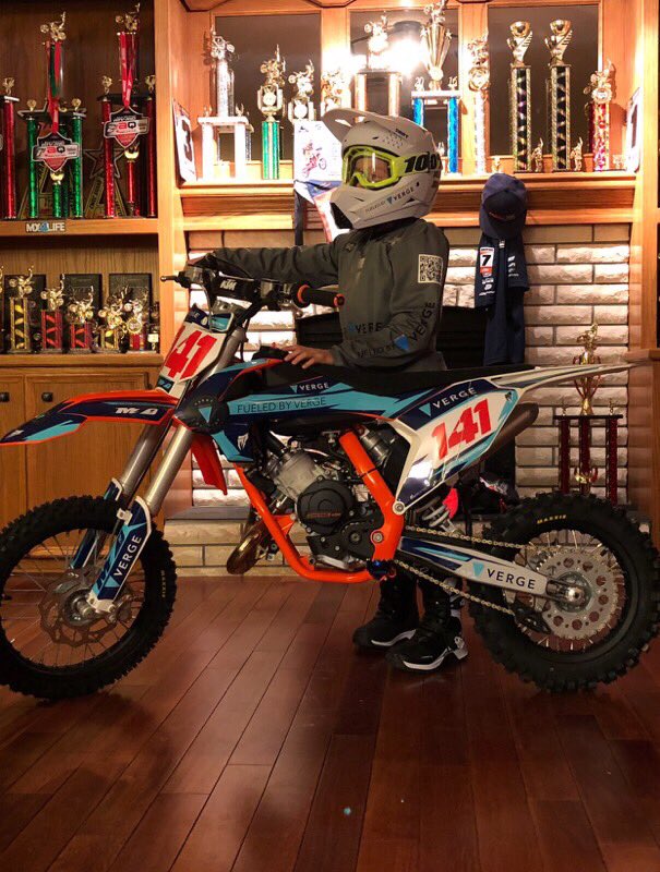 itsmihael's tweet photo. Welcome @141mx, a 9 yo kid, to #VergeFam! 

#XVG goes #motocross

Danny Roberson: “I think that kids around the world will be using cryptocurrency, and especially @vergecurrency when they grow up. I am excited to be part of the #cryptocurrency community”

https://t.co/hkVn2mrF9I https://t.co/Ag8KBeFNSD