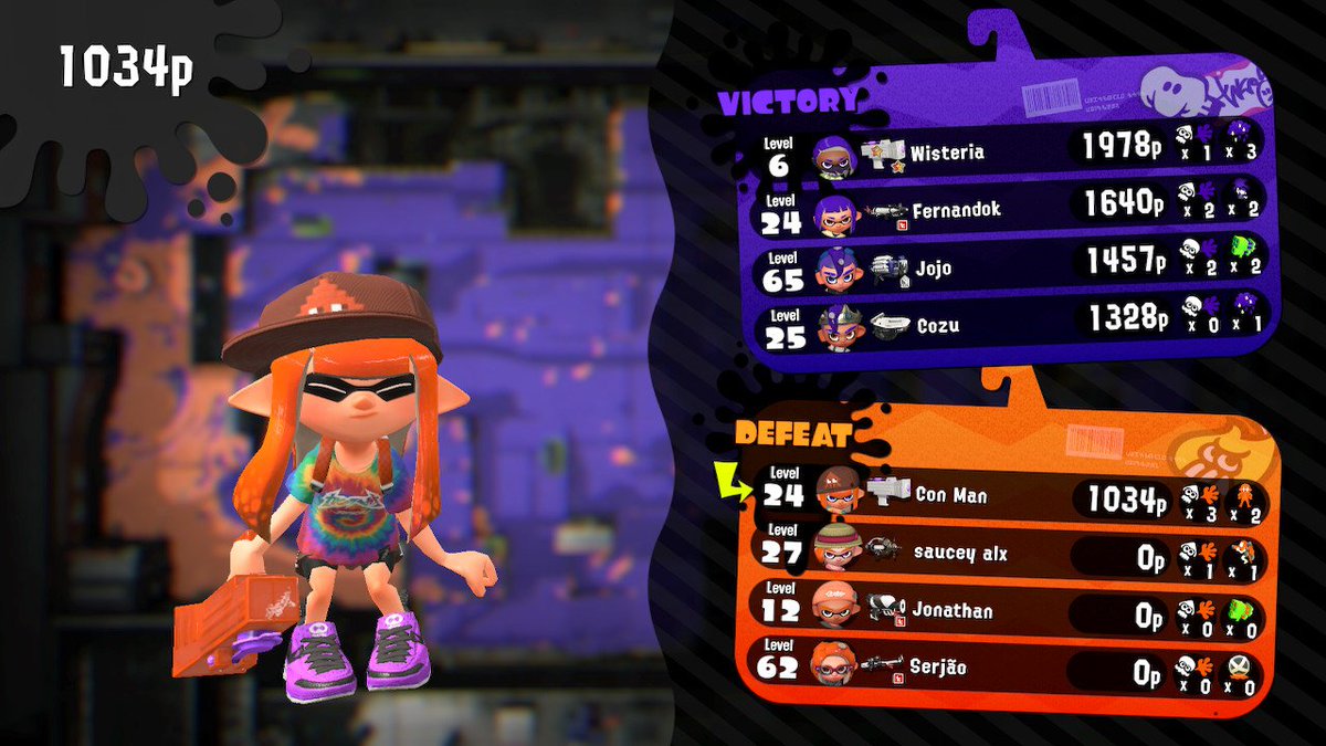 Cont_Man's tweet image. Literally my entire team disconnected. #Splatoon2 #NintendoSwitch