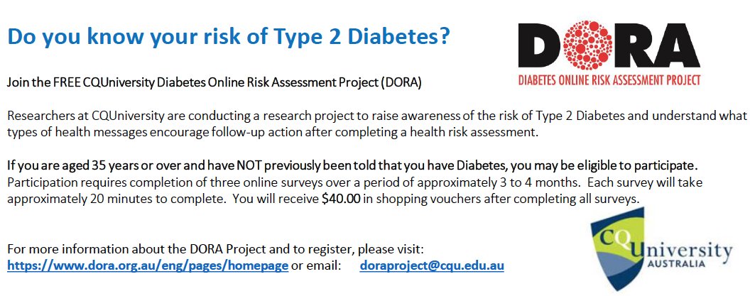 CorneelVDL's tweet photo. Please RT: Study participants needed for #diabetes risk study, can live any where in Australia: this is for people who want to test whether or not they may have diabetes. Those that have already been diagnosed are not eligible. 

Click here to participate: https://t.co/ad4AEdD5r9 https://t.co/BN6lv3Jogj