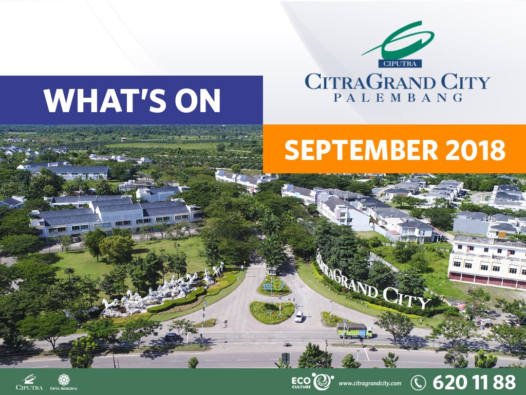 [CGCP'S NEWS]
Ingin tau apa saja kegiatan di CitraGrand City selama bulan September 2018?? 

Yuk cari tau di link berikut : goo.gl/Ztd3xK

More info : 0711 620 11 88 
citragrandcity.com