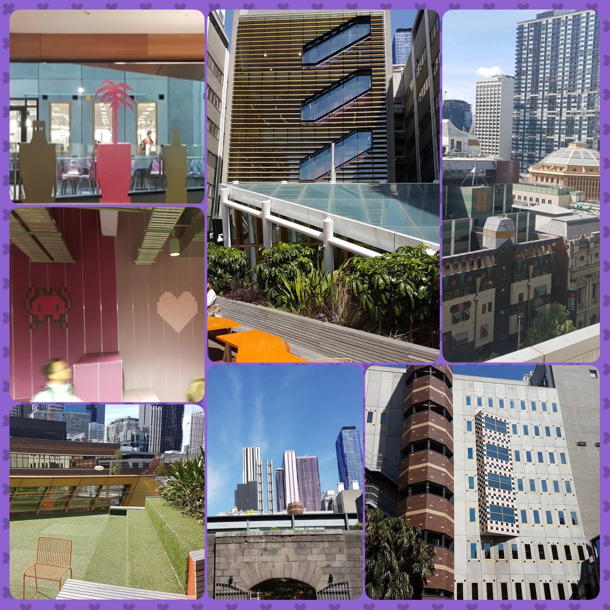 AMETedu's tweet photo. Taking a stroll around #RMIT city campus on a beautifully sunny day. https://t.co/8BCpeLU585