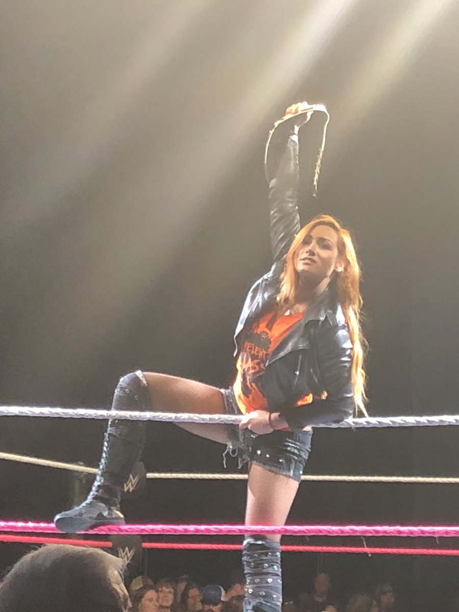 VincentDBME's tweet photo. Was awesome getting to see the champ @BeckyLynchWWE at #WWECharlottesville tonight. Was there at #Backlash2016 win she won it the first time https://t.co/xe32U502hW
