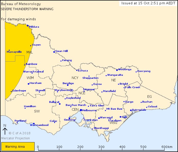 JaneBunn's tweet image. The first of the severe #storms have begun in northwest VIC. Big week ahead, keep up to date with warnings: bom.gov.au/vic/warnings/i… #melbweather #vicstorms #damagingwinds #janesweather #7news