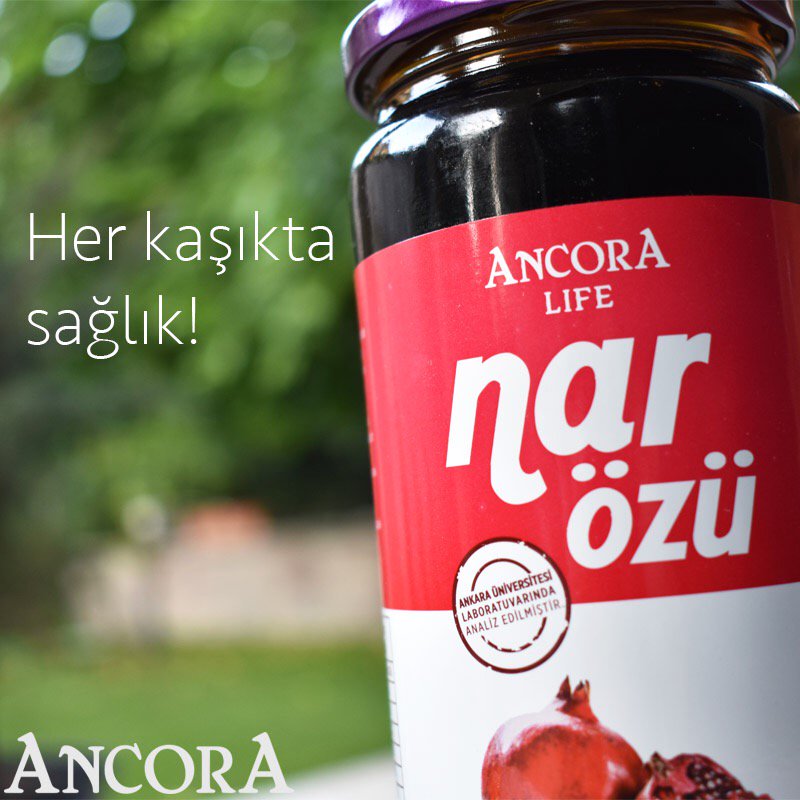 AncoraTR's tweet photo. Ancora Nar Özü ile her kaşıkta sağlık! Ancora Özler %100 meyveden elde edilir ve dışarıdan ilave tatlandırıcı, renklendirici ya da katkı maddesi içermezler. 
#ancoratr https://t.co/b9i3Vy6obu