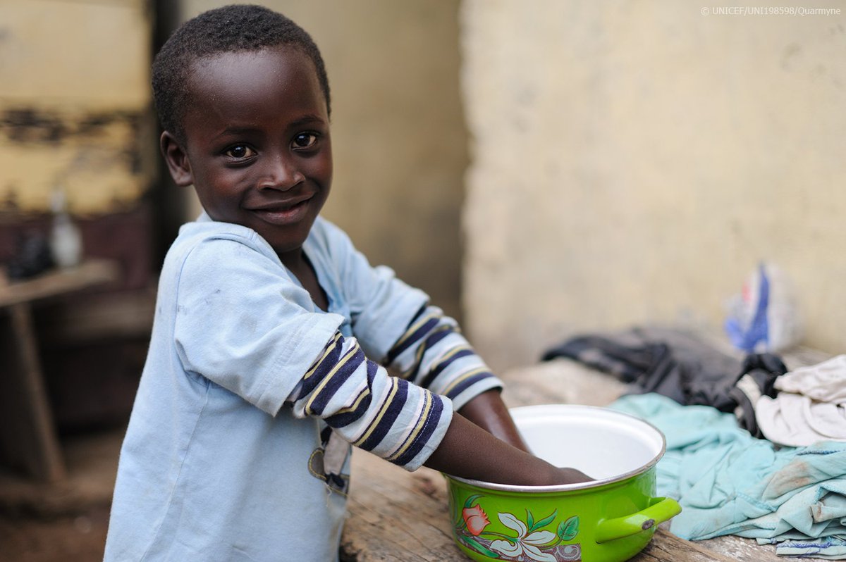 UNICEF's tweet image. Washing hands with soap and water is one of the most effective and inexpensive ways to prevent diseases.

It’s #GlobalHandwashingDay, spread the word!