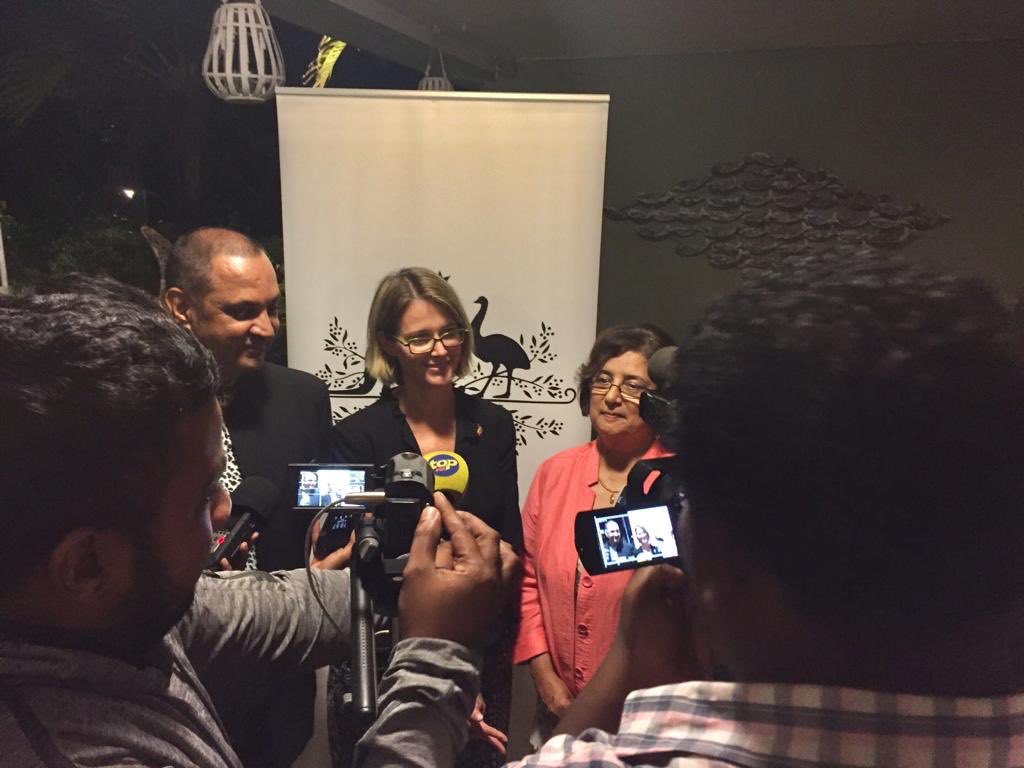 AusHC_MU's tweet photo. Pleased to welcome #AustraliaAfricaCouncil (NSW) to #Mauritius exploring new commercial opportunities including food&beverage, #agritech, sustainable living, fashion & textiles, & cosmetics. Thanks #EconomicDevelopmentBoard #MauritiusResearchCouncil @AustChamMU @AustradeAfrica https://t.co/IKWopbgUiR