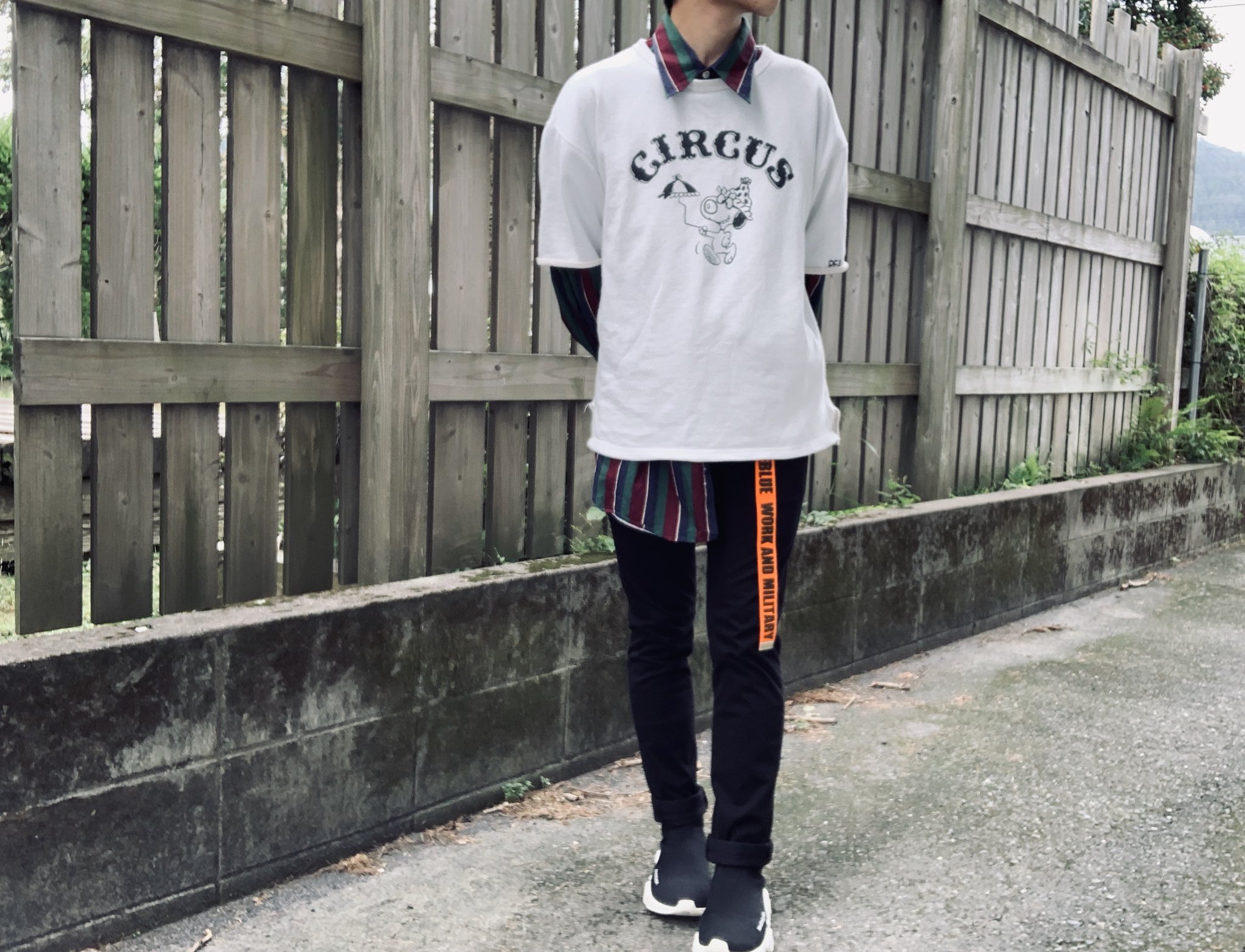 たかぼー またまたスヌーピー 古着 古着コーデ 古着好き Balenciaga Balenciaga ソックススニーカー スピードトレーナー 韓国 韓国ファッション 黒スキニー スヌーピー ベルト垂らし T Co Gckbf9t3sn Twitter