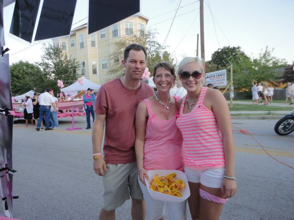 texaspina's tweet photo. #ysc20 memory #26 increasing awareness on pink street at white linen night in the heights #houston https://t.co/2iaCNuiClf