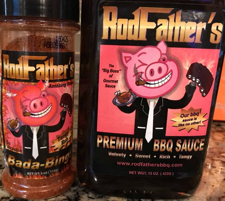 Here is our great combo , perfect gift for that cook or griller,  can buy online at rodfathersbbq.com