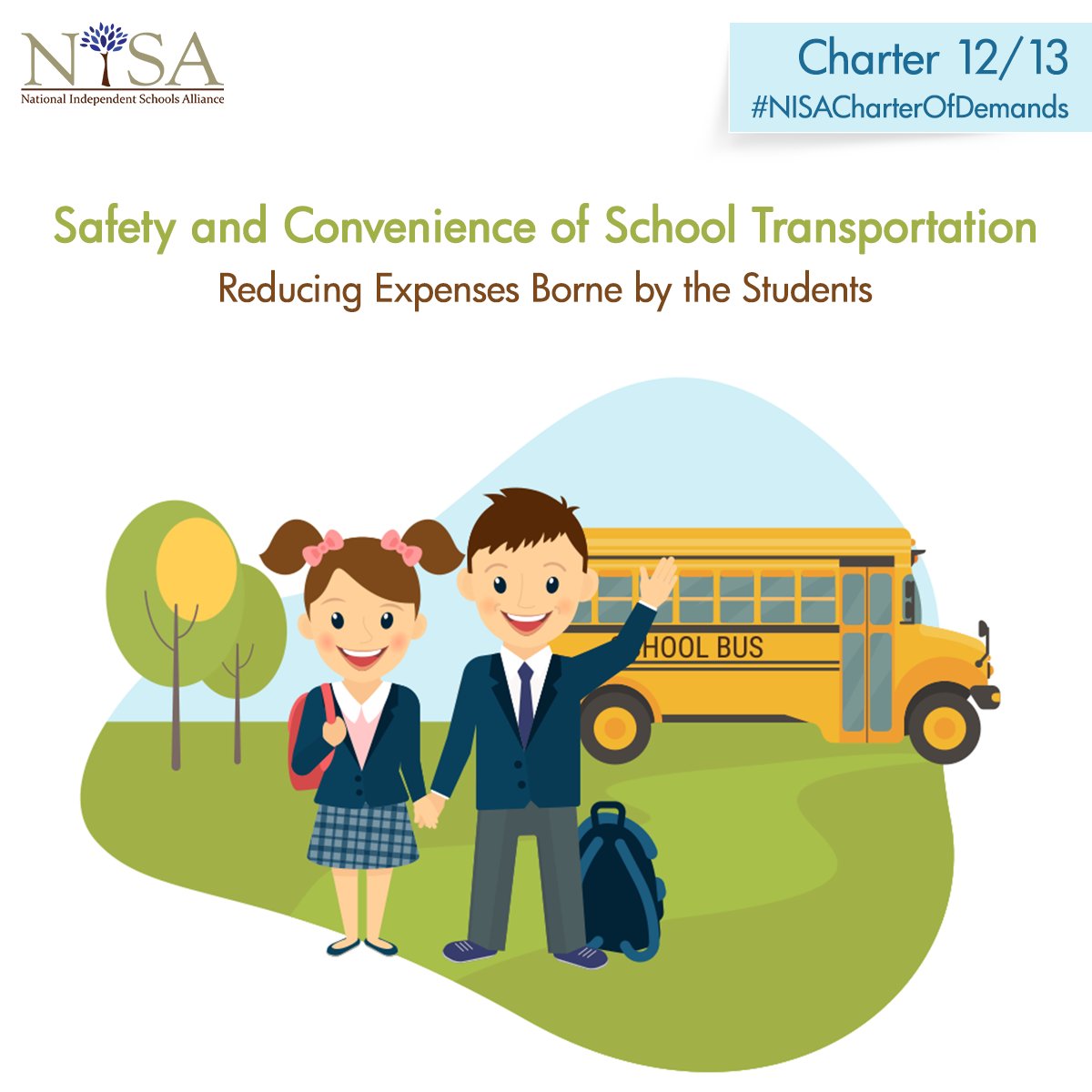 NISAedu's tweet photo. Land allocation for govt schools is done through panchayats or municipal corporations near residential areas, but for pvt schools, outside the city. This puts additional burden of transportation cost on parents. 
Know more about #NISACharterOfDemands here: https://t.co/RupcjpDVAx https://t.co/y4GopQwbuF
