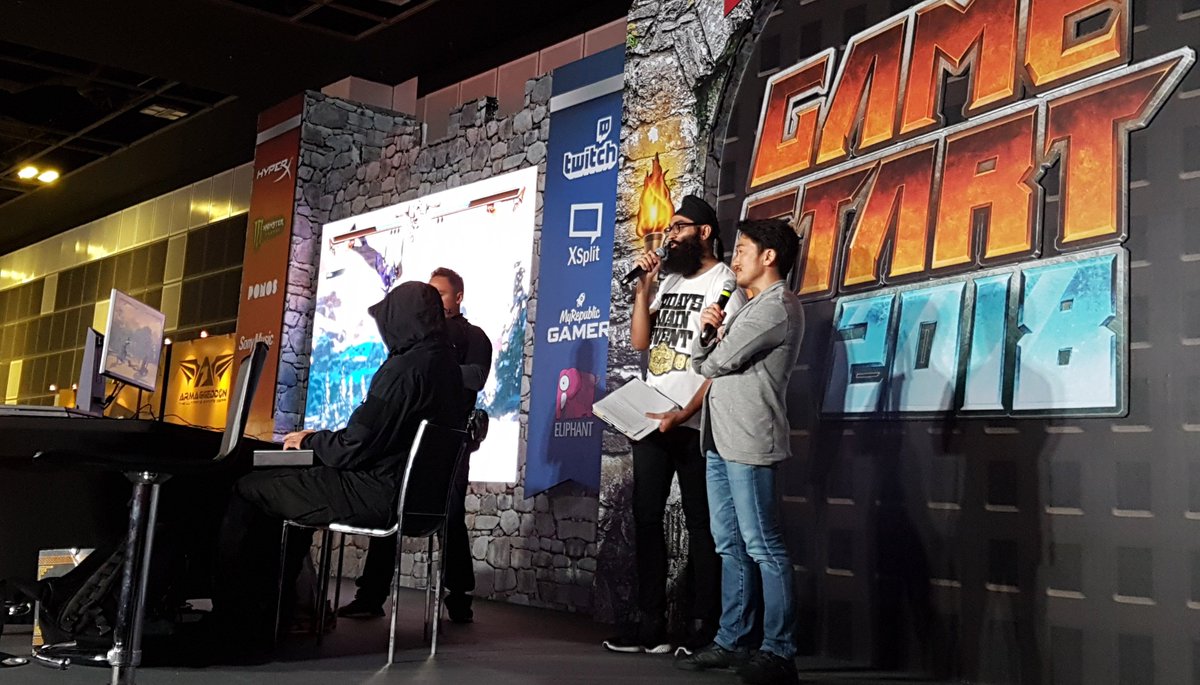 BandaiNamcoSEA's tweet photo. Thank you fans at #GameStart2018 stage for your support of #SOULCALIBURVI last Sat! We hope you've enjoyed Producer @achilles_Okubo sharing more about the game system and his views on the upcoming game. Support #SOULCALIBUR VI, avail on 19 Oct for #PS4, #XBoxOne & #Steam for #PC! https://t.co/rtexKQo6VA