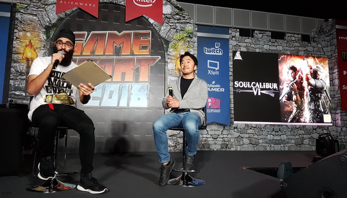 BandaiNamcoSEA's tweet photo. Thank you fans at #GameStart2018 stage for your support of #SOULCALIBURVI last Sat! We hope you've enjoyed Producer @achilles_Okubo sharing more about the game system and his views on the upcoming game. Support #SOULCALIBUR VI, avail on 19 Oct for #PS4, #XBoxOne & #Steam for #PC! https://t.co/rtexKQo6VA