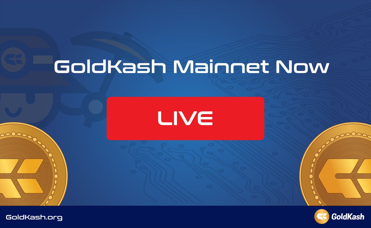 GoldKash [XGK] Officially release Mainnet. 
Githhub: github.com/goldkash-org
Wallet:   goldkash.org/#wallet-goldka…

Wait..
For pool operator and provider. We have good news to you...
Top 5 Pool with more than 20 Worker will get 1Million XGK.

Lets be part of our community.