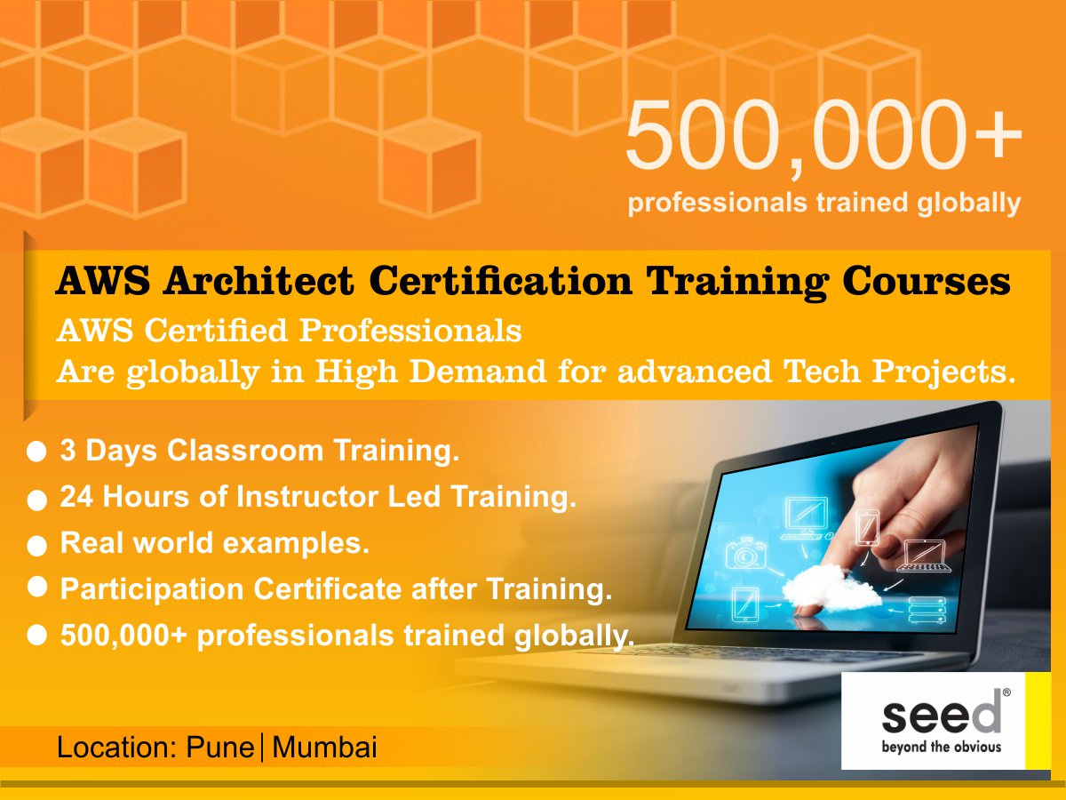 seed_workshops's tweet image. AWS Architect certified are in High demand and earn upto $125.871/Annual. Apply Now: goo.gl/Bx8wHK
#solutionsarchitect #whatiscloudcomputing #ec2tutorial #awsvideotutorial #cloudcomputingintroduction #PaaS #MondayMotivation #EducationForAll