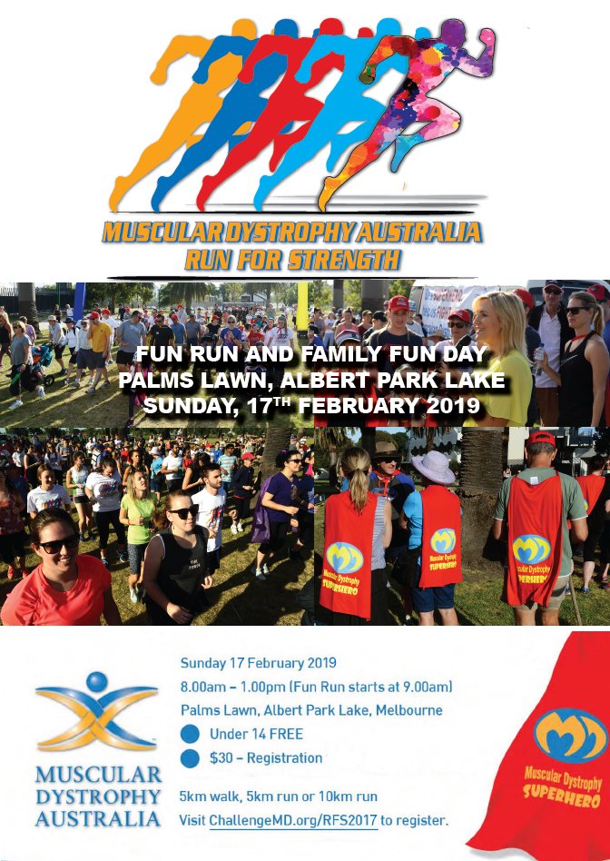 MDAust's tweet photo. Registrations are now open! https://t.co/hoGcfWwCkZ #funrun #run #MDARFS #musculardystrophy https://t.co/D5pRdu4toY
