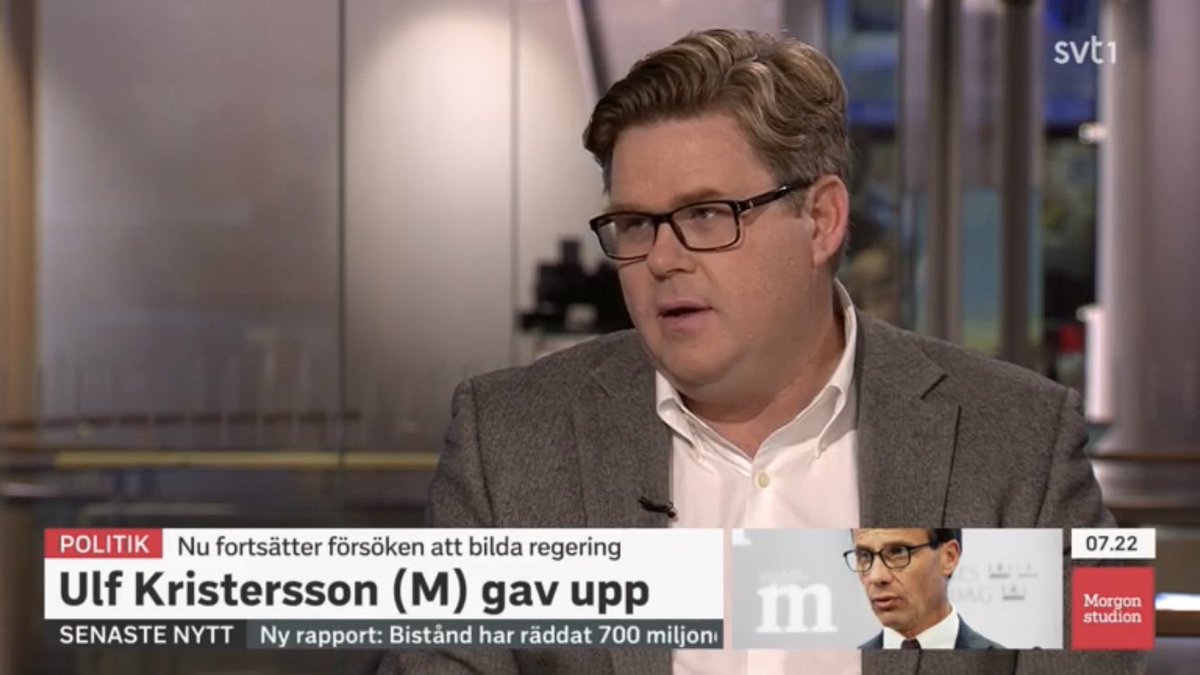 En Alliansregering borde i alla fall prövas i riksdagen. #morgonstudion