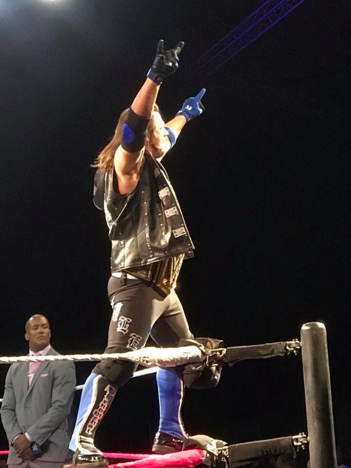VincentDBME's tweet photo. The Phenomenal One @AJStylesOrg tonight at #WWECharlottesville still cant believe I was there at #Backlash2016 to see him win the WWE Championship for the first time https://t.co/GocDhEvPEy