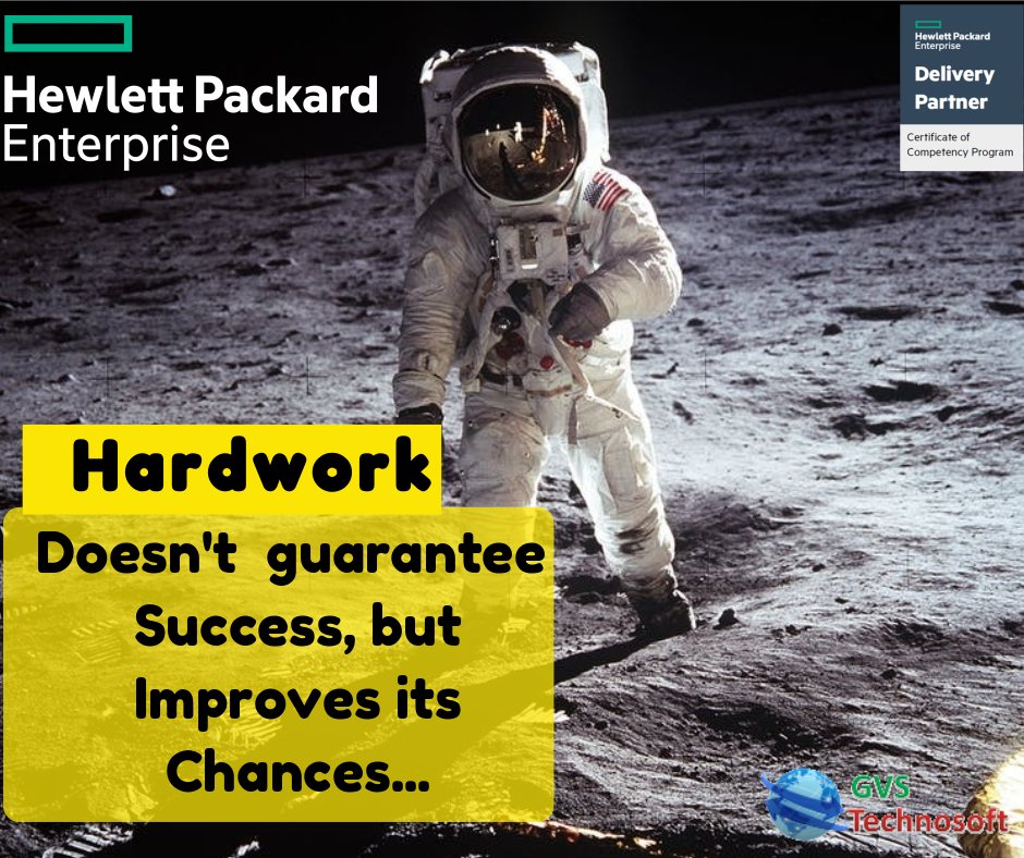 GVS_technosoft's tweet photo. #MondayMotivation 
Hard work doesn't guarantee Success but improves its chances...
#MondayMotivaton #MondayMood #MondayMorning #Hardwork #success #HPE #Certification #hyderabad https://t.co/BC1rddXNwt