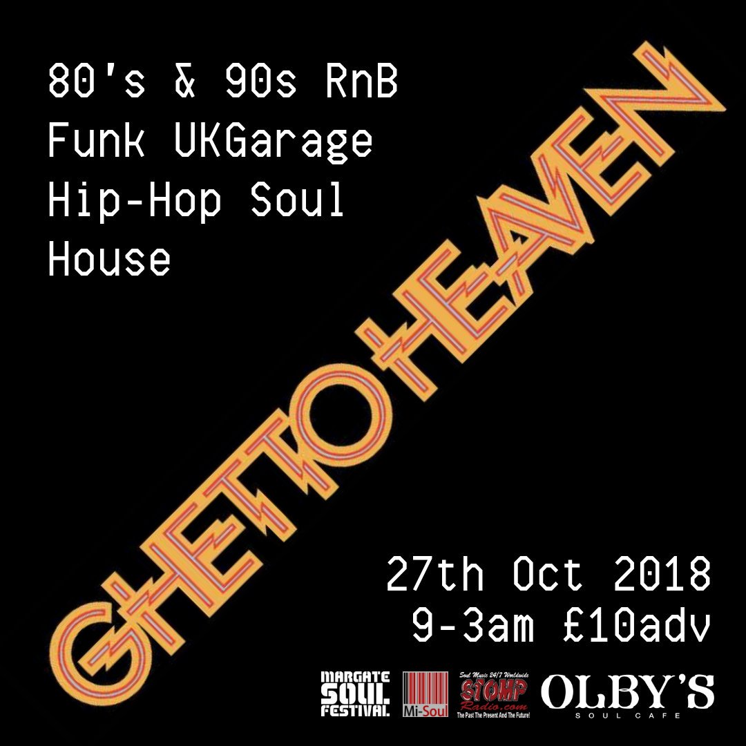 MSFestHQ's tweet photo. DJ Matt B will be at #ghettoheaven soon.
Tickets on sale now #MSFest2018 #margate #uk #festival #memories #sunshine #goodtimes #august #soul #funk #jazz #rnb #disco #indendentfestival #kent #livemusic #keepitkent https://t.co/wbLCoJkAas