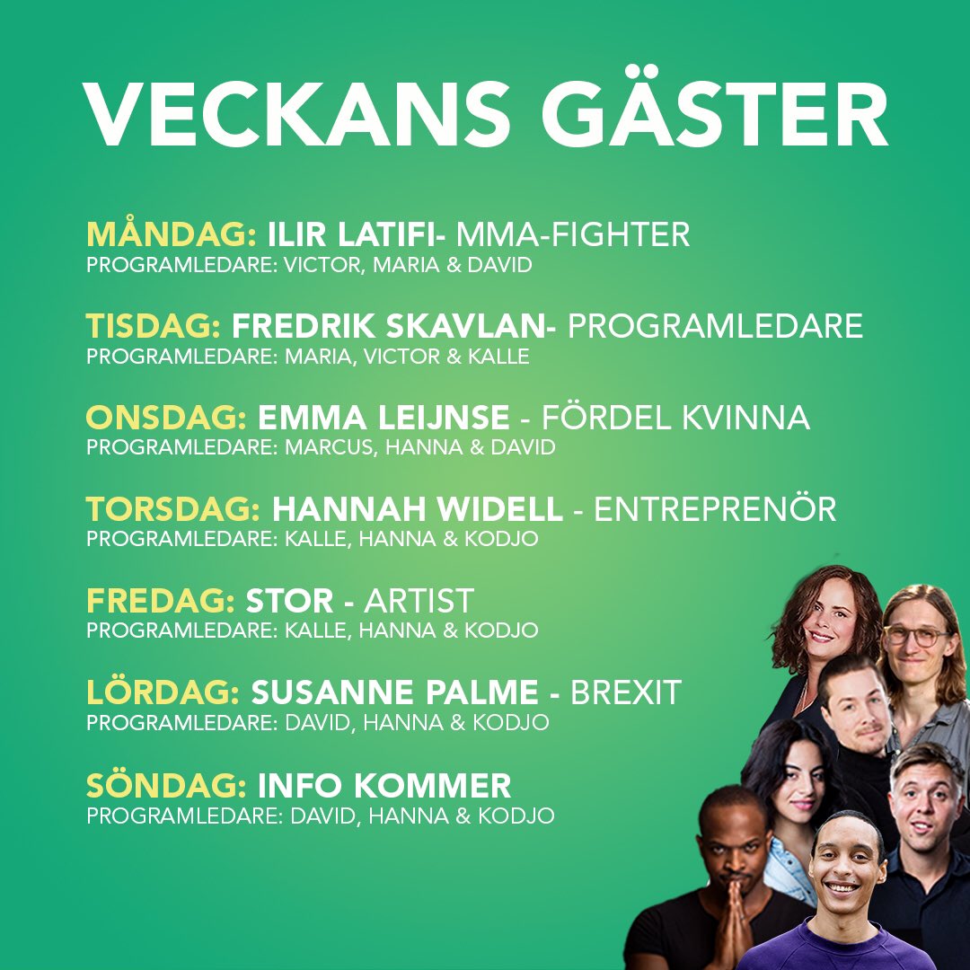 ✨Veckans gäster v.42! ✨