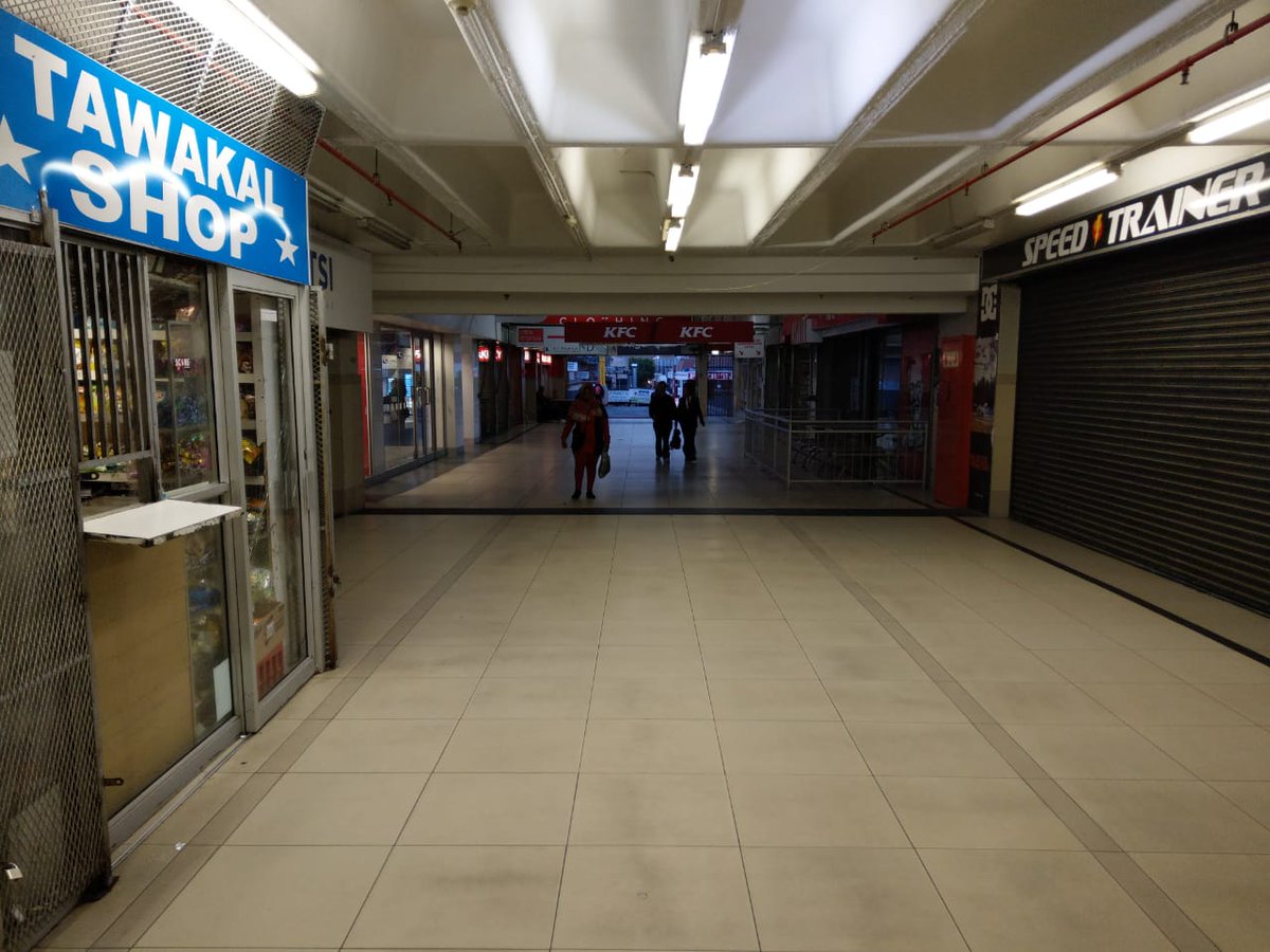 Recent train arson attacks &amp; the unreliability of the Metrorail has resulted in people abandoning the trains as an option for commuting. 

This station used to be packed but now in peak hours, people use alternative modes of transport
