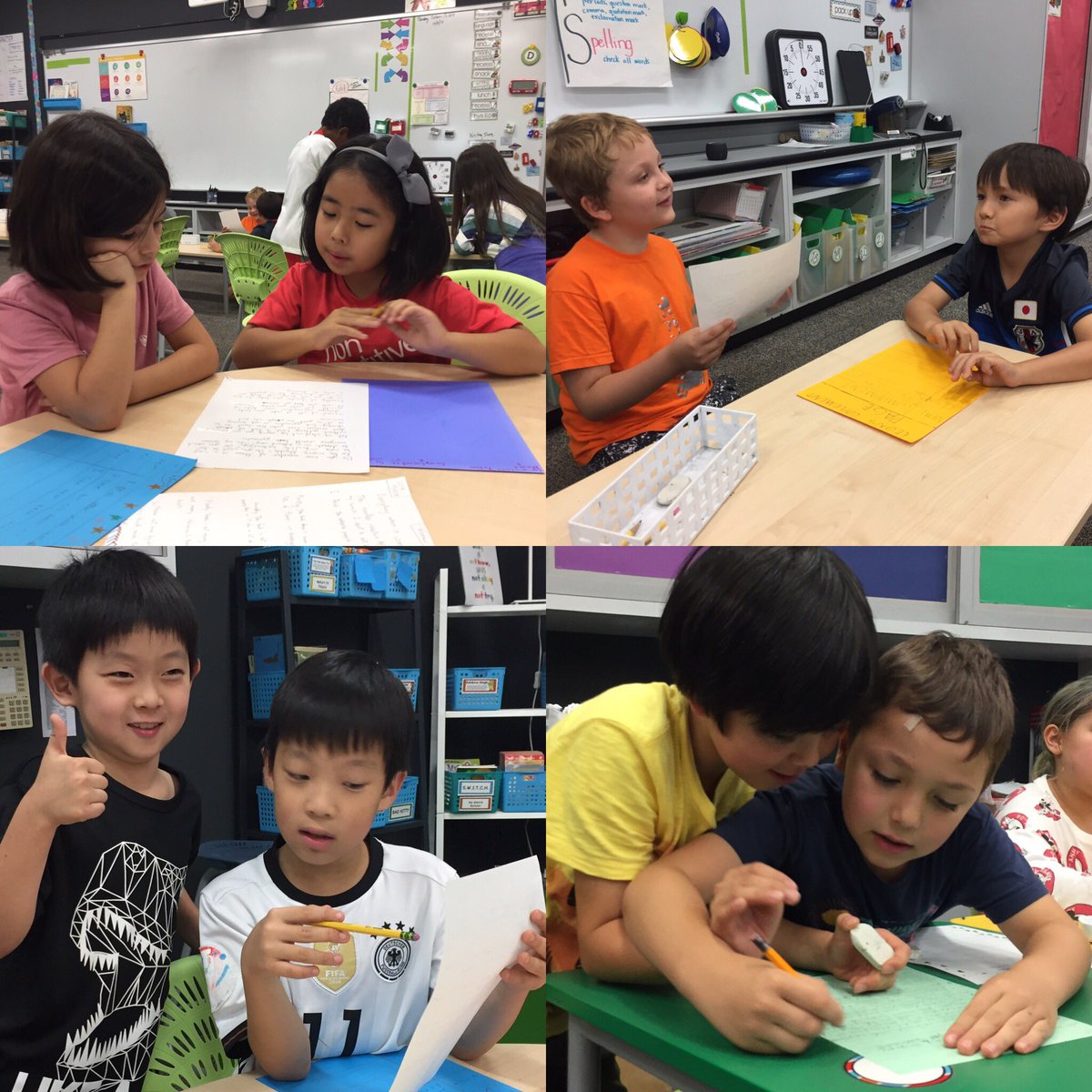 asij_g3's tweet photo. Third grade writers share opinion pieces with peers. #compliments https://t.co/RsJbHXMYln