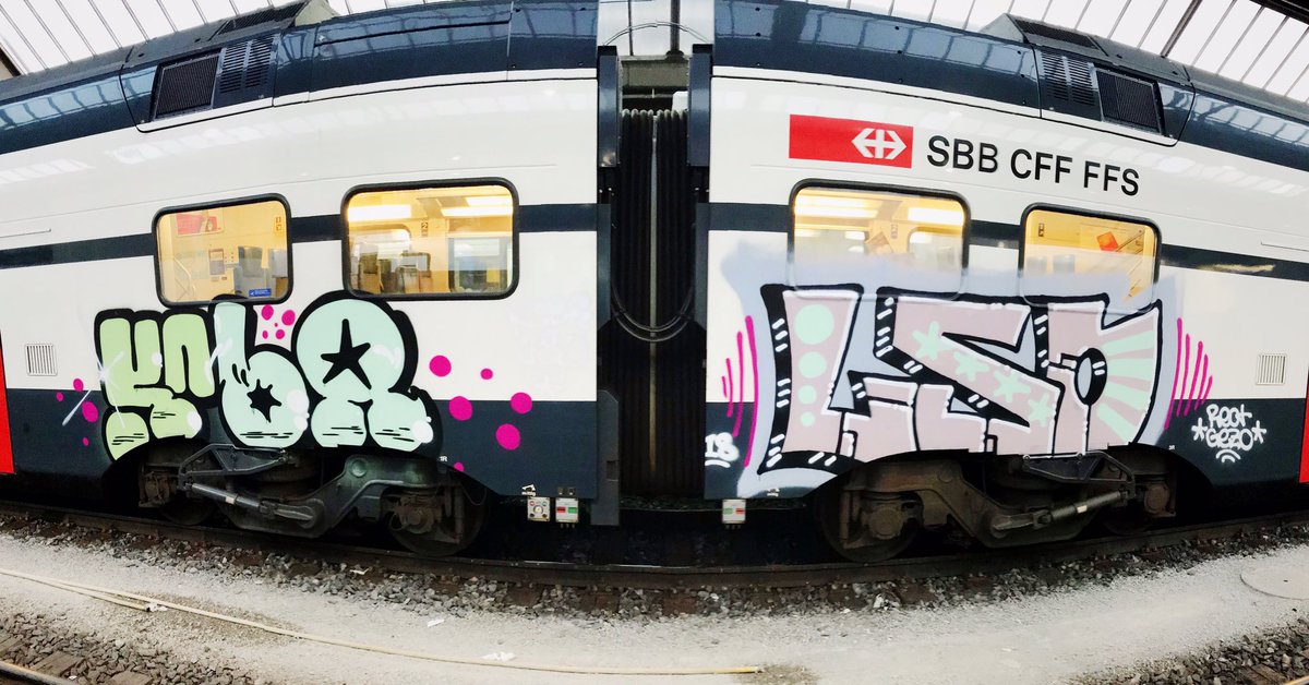 mvp_zrh's tweet photo. #graffiti #trainbombing #spraytrains #zurich #kcbr #lsd #leko #rad #hbfm #pml https://t.co/GtB62ze070