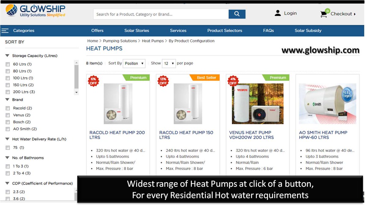 Find the Best-fit #HeatPump for Residential #WaterHeating.
 @Glowship_  - the Online Marketplace for Home Utility Solutions.