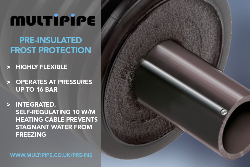 Not every supplier can offer pre-insulated pipes with frost protection – we can. Protect your projects this winter. Find out more on page 68 of our brochure: d36.co/12YX6 #preins #plumbing