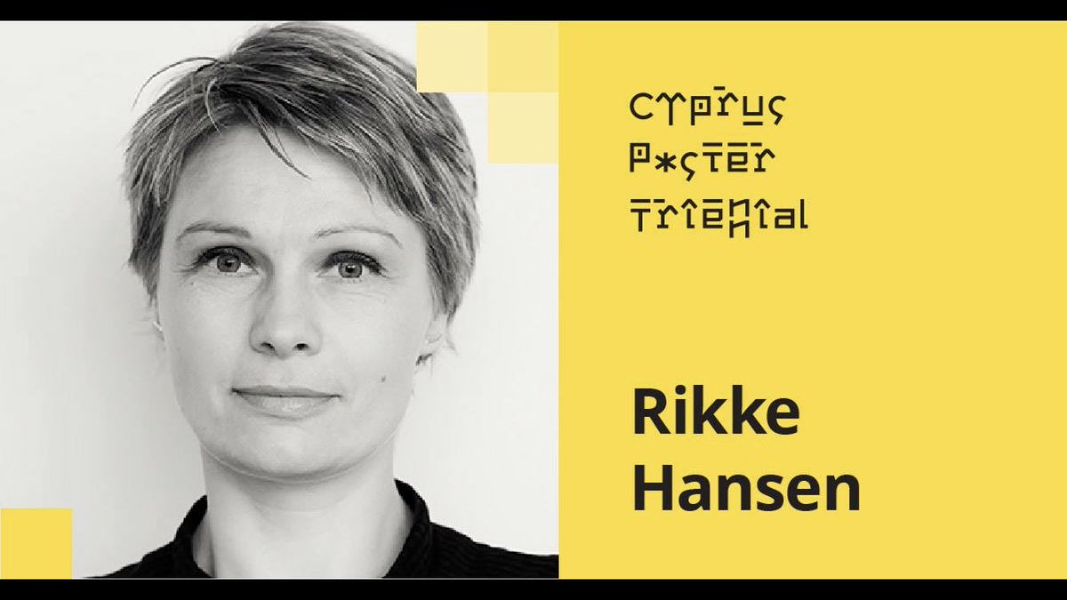 CPTriennial's tweet photo. Jury members: Rikke Hansen 
For more information on the members of the CPT's jury, please visit: https://t.co/0LAoOJCvQT #cpt #cypruspostertriennial #poster https://t.co/1H0n53fERD