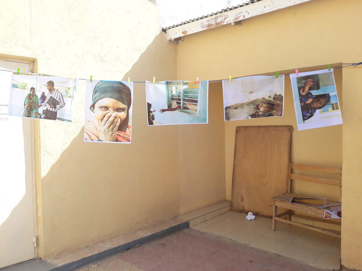 SONYO_UMBRELLA's tweet photo. Photo exhibition day at the mental illness department at Hargiesa Group Hospital.
#MentalHealthWeekSomaliland
#mentalhealthweek2018
#mhpps
#MentalHealthAwarenessDay
#MentalHealthDay https://t.co/tJZUB6wVYh