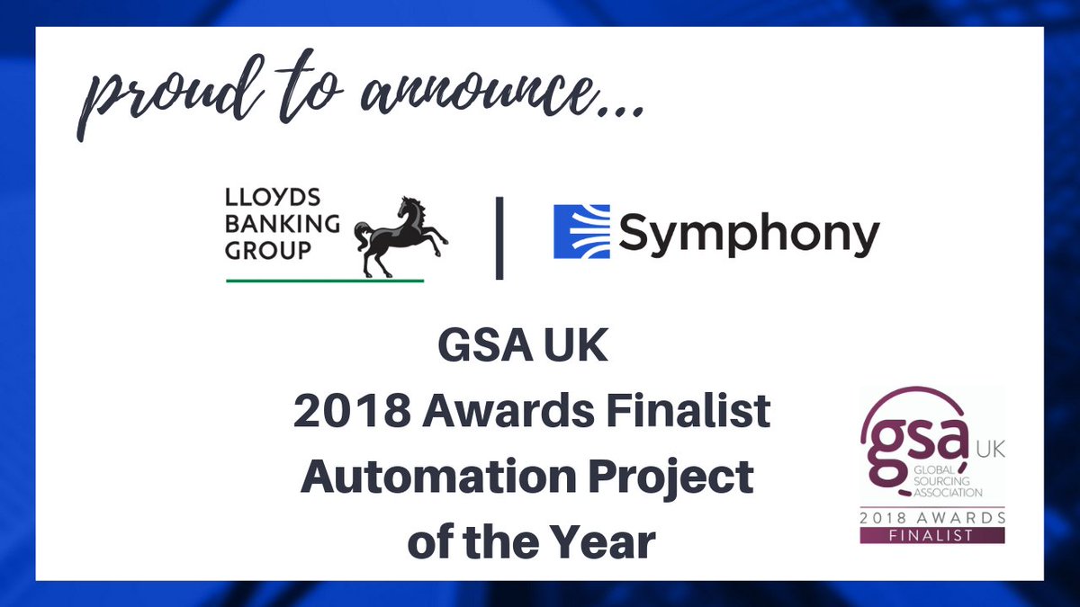 SykesDigital's tweet photo. Congratulations to our partners, @LBGNews  for being shortlisted for the @GSA_UK 2018  Automation Project of the Year Award. We are thrilled to be recognized alongside our valued partner! 
#RPA #IntelligentAutomation #RightPartner #gsaUKawards #DigitalTransformation https://t.co/m6bE1XI2u8