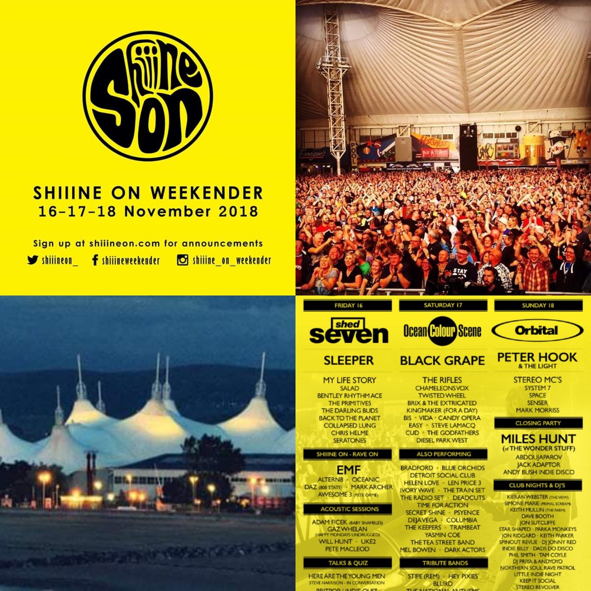 Happy Monday ...!

Another four more to go to get thorough, then it is Weekender time

Cannot wait - This is the best yet 😎

We are down to the last few places get on it ..👇
shiiineon.com/tickets