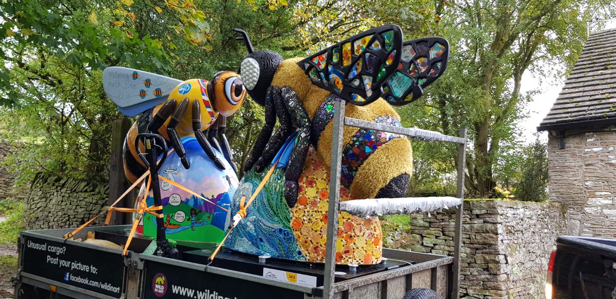 AgnesBeedenPow1's tweet photo. I've made it to my bee-utiful forever home @7SpringsCamp - big thanks to @wildinart @WIA_Ben for bringing me #whyflywhenyoucandrive and #shellbee for bee-ing my travel buddy.  Can't wait to meet lots of lovely @Girlguiding @UKScouting members! #saybees https://t.co/u3o6y8tV00