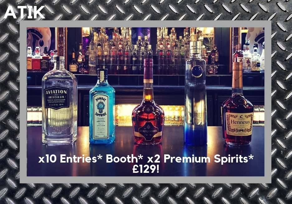 This Saturday Night <a href="/AtikWindsor/">Atik Windsor</a> x10 Entries* Booth* x2 Premium Bottles = £129! Call 01756 622373 (opt1) To book! @DJintheorious  <a href="/iamgoosee/">goosee</a>  <a href="/WalshyTheDJ1/">Walshy 🔑</a> ✊