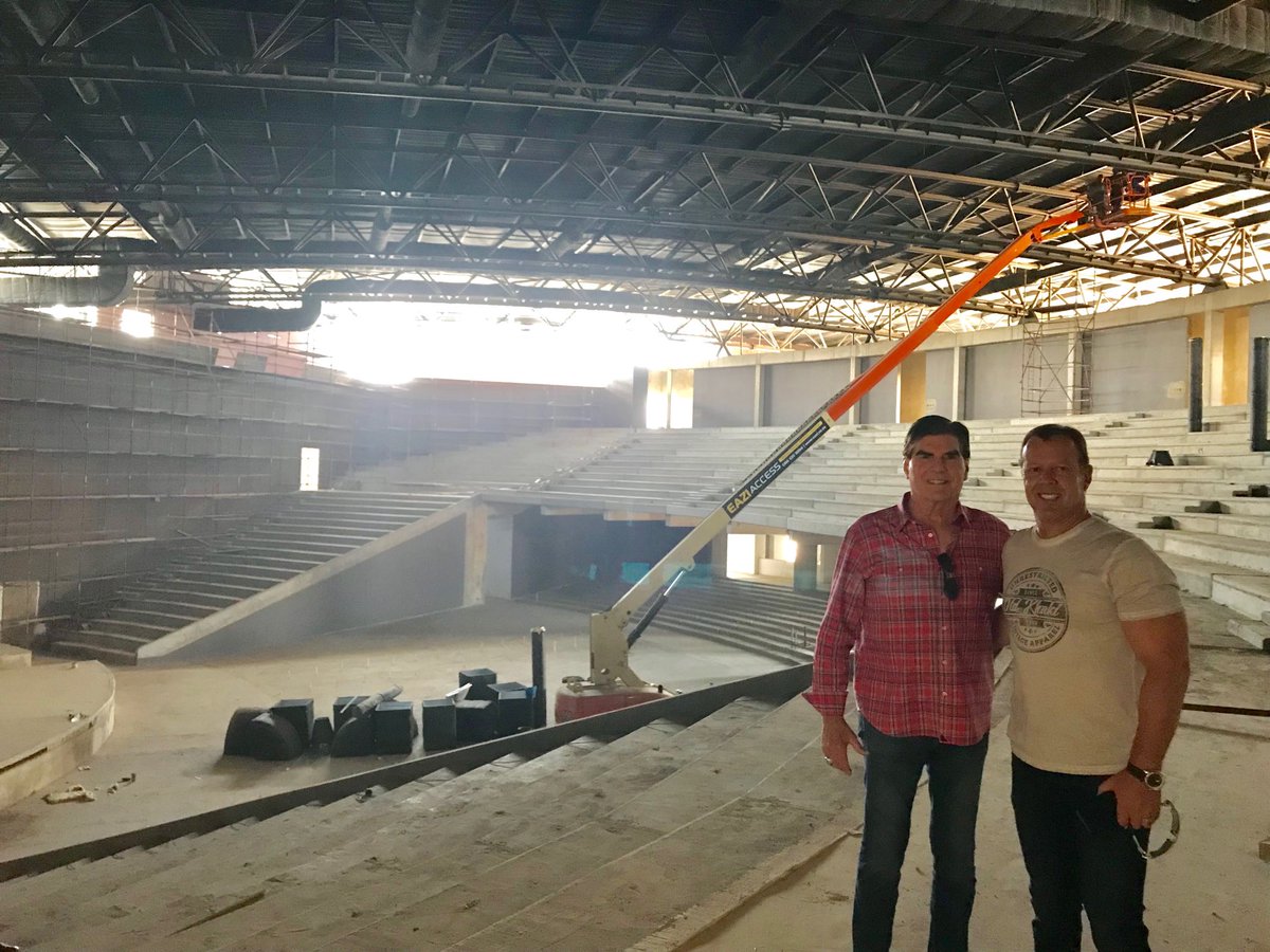 Standing in CRC’s new venue Johannesburg.400,000 sq ft 6000 seats with Ps At Boshoff. Opening Mar 2019. Magnificent achievement!