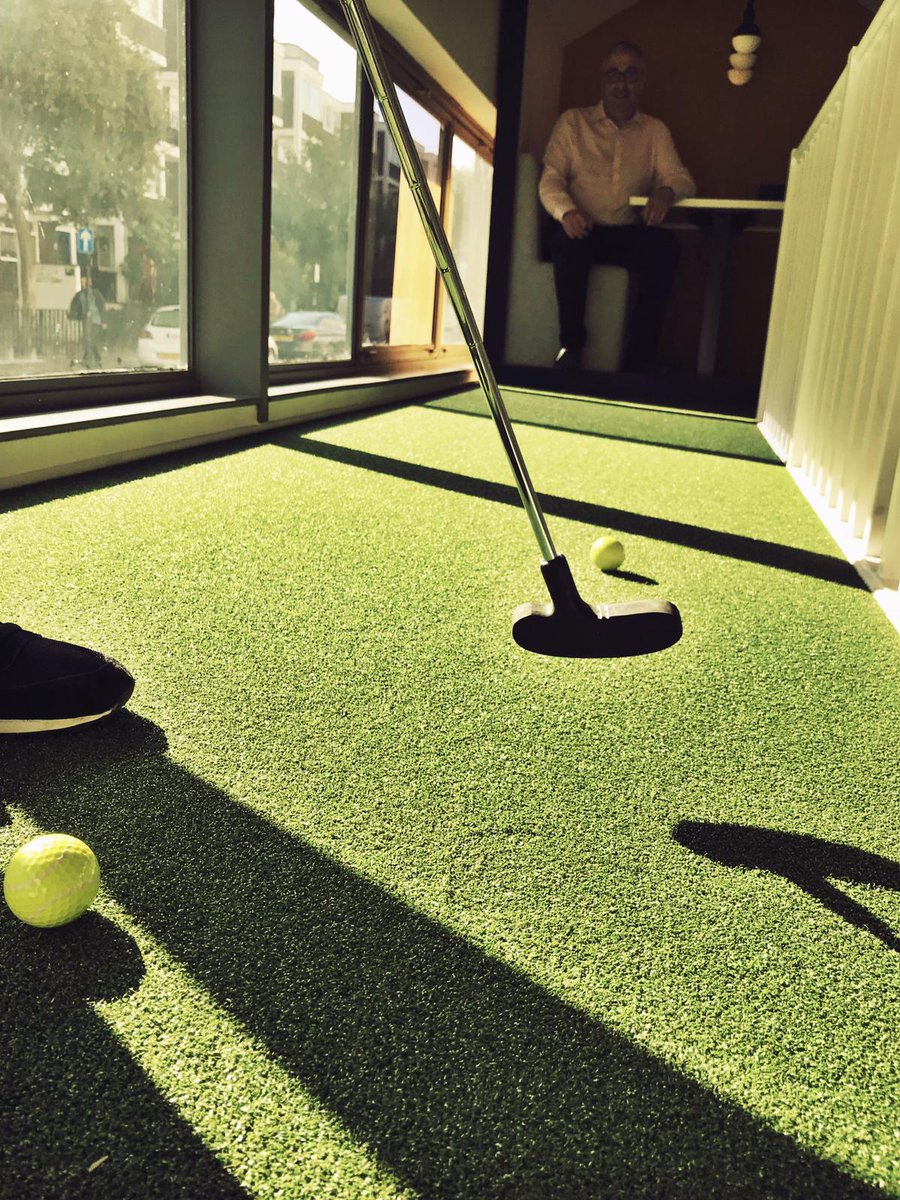 day2_interiors's tweet image. Testing on of @workagileuk&apos;s most popular pieces HuddleBox - and also the small golfing area by The Shack! 😊

#HuddleBox #TheShack #OfficeDesign #OfficeFurniture #Clerkenwell #Londomn #BritishDesign