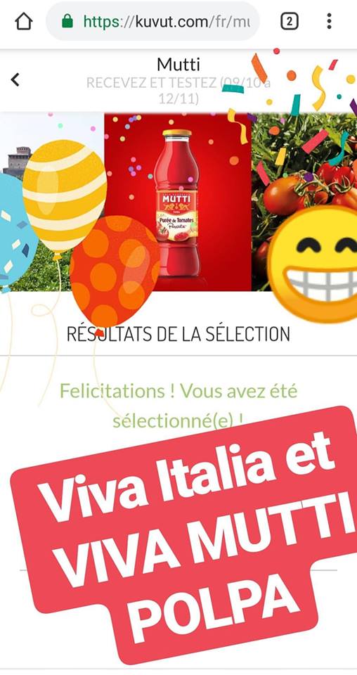 misstibidou's tweet photo. Super nouvelle du lundi matin !! sélectionnée test @KuvutFR  merciiii https://t.co/hnhZaZeede