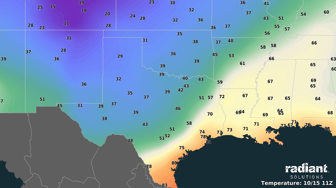 Radiant Solutions Weather Desk on Twitter "At 6AM CDT temperatures