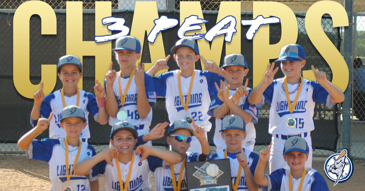 LightnBaseball's tweet photo. The "boys in blue" go 4-0 on the weekend on their way to another Tournament Championship!! This is their 3rd Championship in a row and they've improved their to 12-0 on the season. Great job boys!! #LightningBaseball #BewareTheBolt #BeastOfTheEast #Back2Work https://t.co/zMMOewRjfq