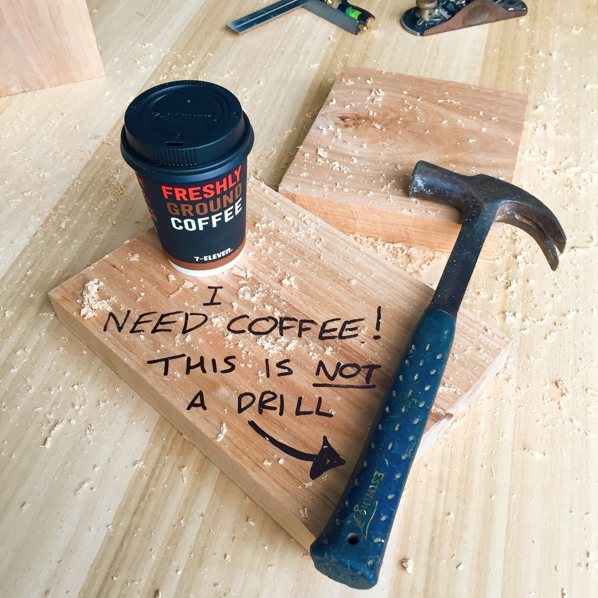 redfinjoinery's tweet photo. Monday morning started off slow... luckily there’s a @7ElevenAus near by our workshop that came to the rescue.  - @7eleven https://t.co/KC0XqbXIy3