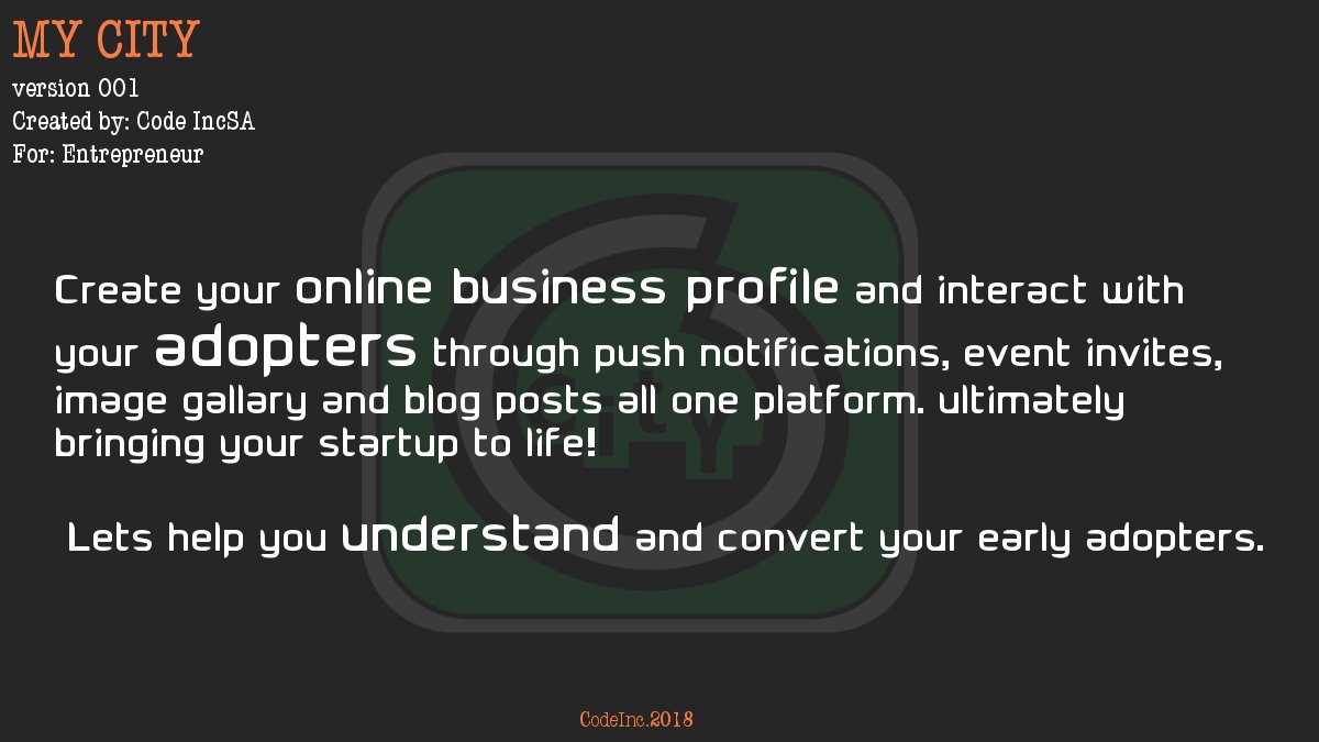 MyCity_Code's tweet image. We aim to create a platform that will be the digital home for all your startup and small business needs.😎😀  

A truly African digital startUp community.🇿🇦   

Available on Android: play.google.com/store/apps/det…

Please kindly RT and Like @MyCity_Code lets grow the com 👥👥🔥