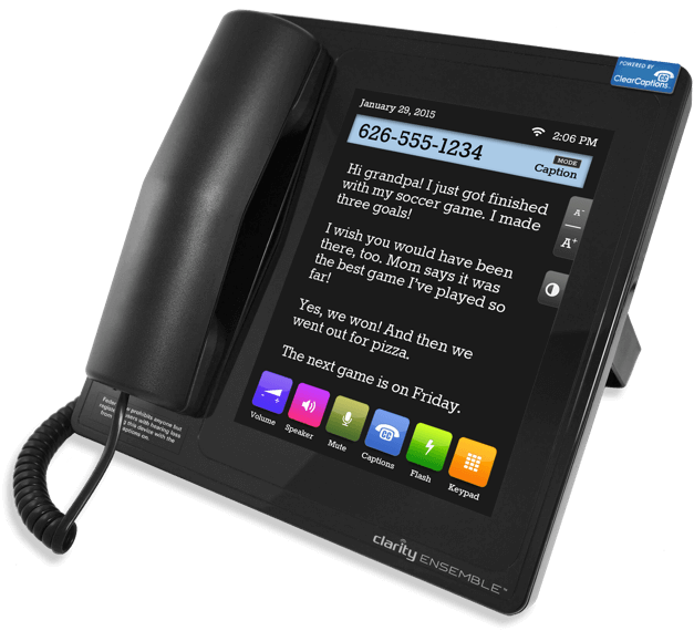 IndianaRTA's tweet photo. If you are experiencing any form of hearing loss, you may qualify to receive a ClearCaptions phone at no cost to you! ClearCaptions offers real-time phone captioning that allows you to see every word said on the call. Learn more: https://t.co/eK7iUk3KSG https://t.co/BtXso4qt7D