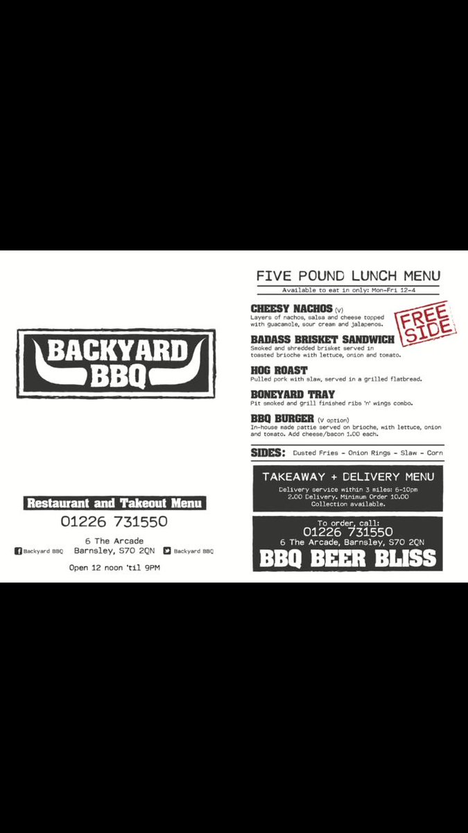 Backyard Bbq On Twitter It S Live New Menu Available From